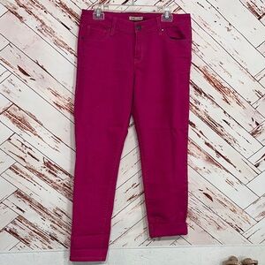 CAbi Women's Skinny Jeans in Vibrant Pink